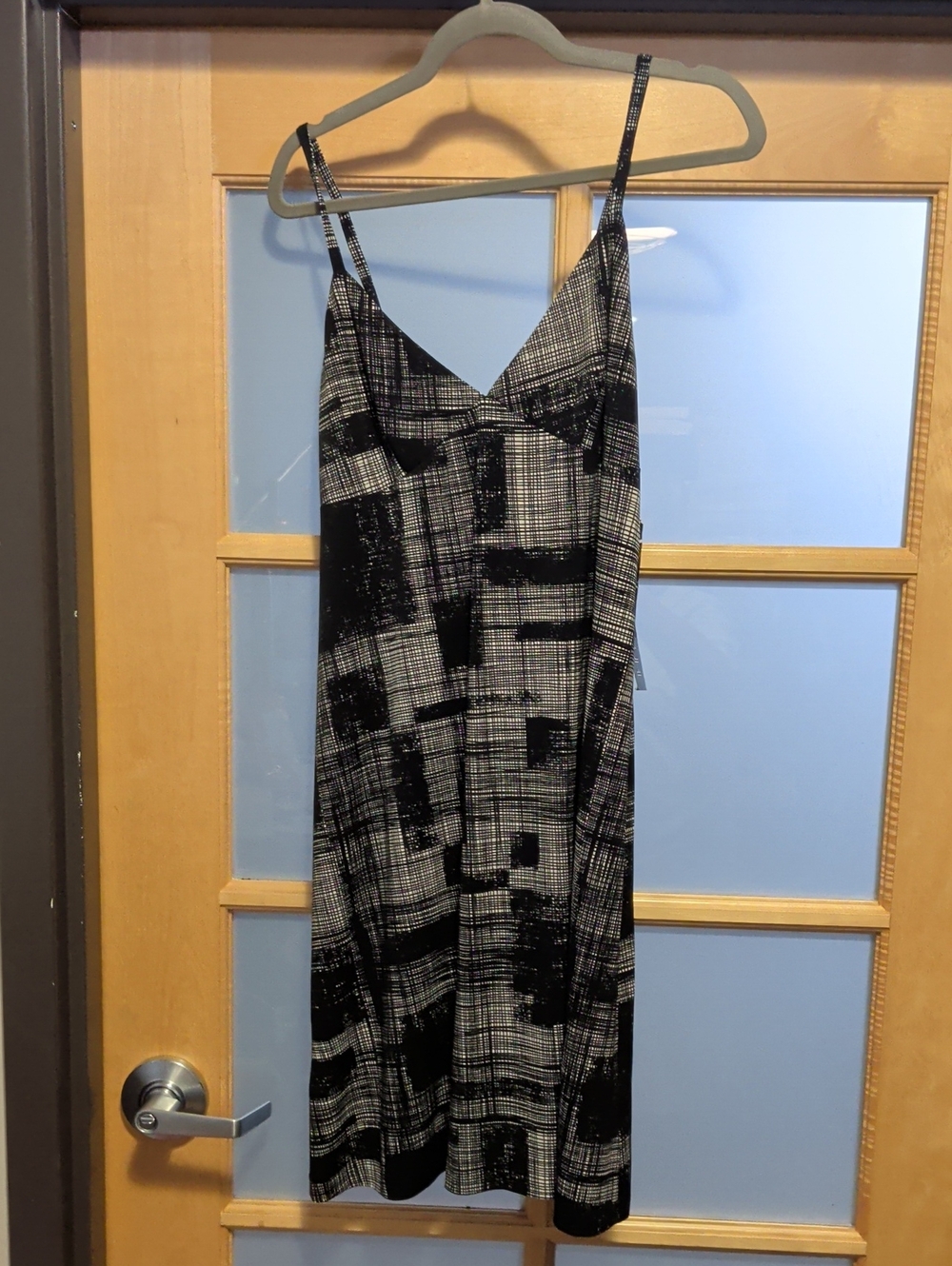 Nwt KamaliKulture Black & White Abstract Print Slip Dress